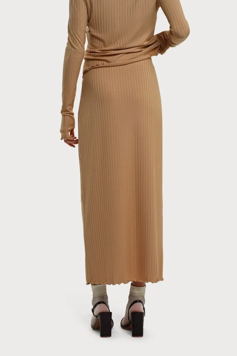 Coco Skirt Camel Brown