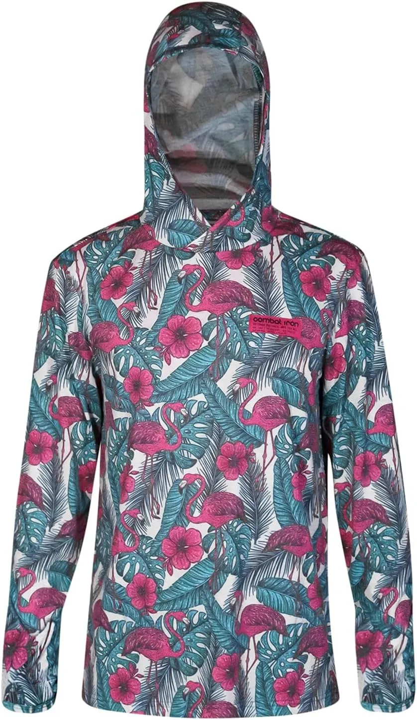Combat Iron Fishing Shirts for Men Long Sleeve  Lightweight, Breathable Performance Hoodie, Quick-Dry, UPF 40  Protection