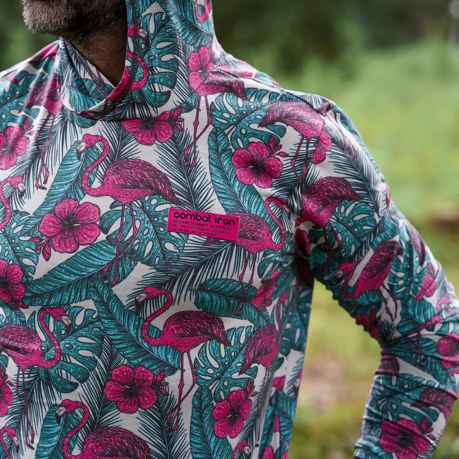 Combat Iron Fishing Shirts for Men Long Sleeve  Lightweight, Breathable Performance Hoodie, Quick-Dry, UPF 40  Protection