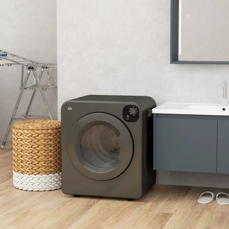 Compact Laundry Dryer 1300W Front Load Electric Dryer - Gray