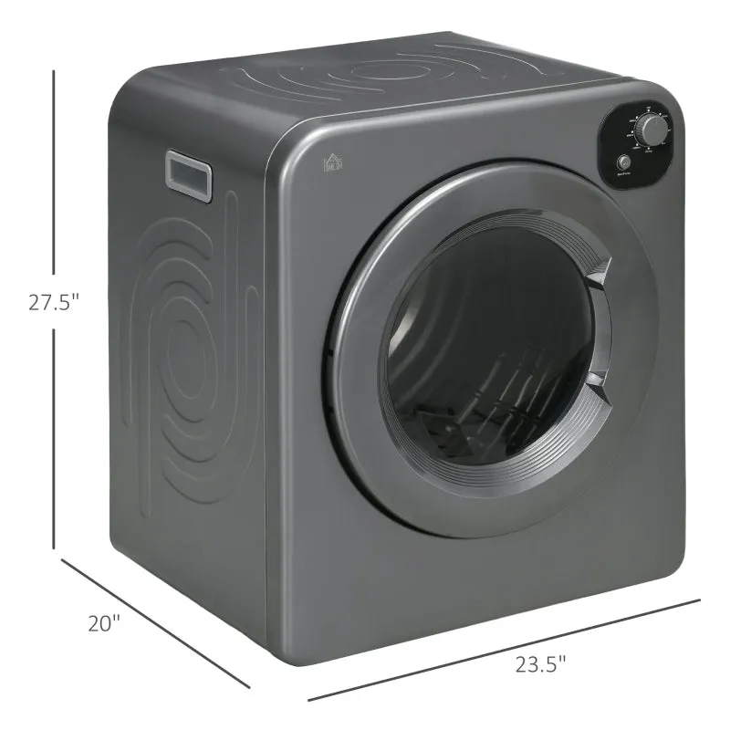 Compact Laundry Dryer 1300W Front Load Electric Dryer - Gray