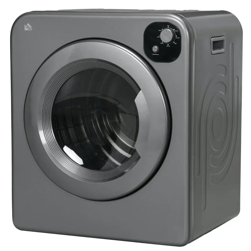 Compact Laundry Dryer 1300W Front Load Electric Dryer - Gray