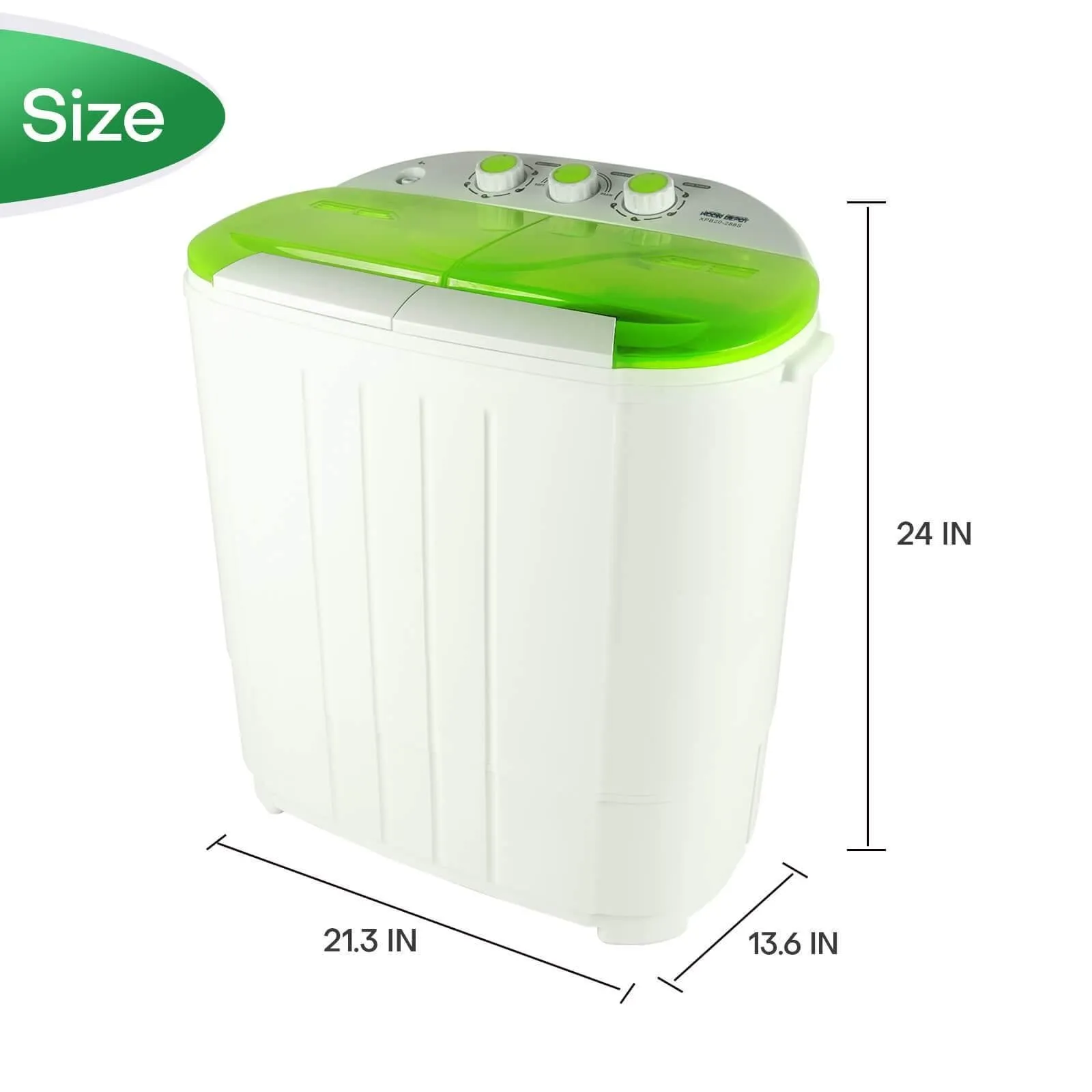 Compact Portable Washing Machine Twin Tub Washer & Dryer