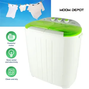 Compact Portable Washing Machine Twin Tub Washer & Dryer
