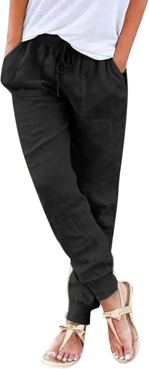 Corduroy Pleated Pants for Women Winter Crochet Sports Capris with Pockets Fleece Lined Water Resistant
