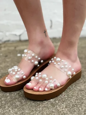 Corkys Bad Romance Sandals In Clear