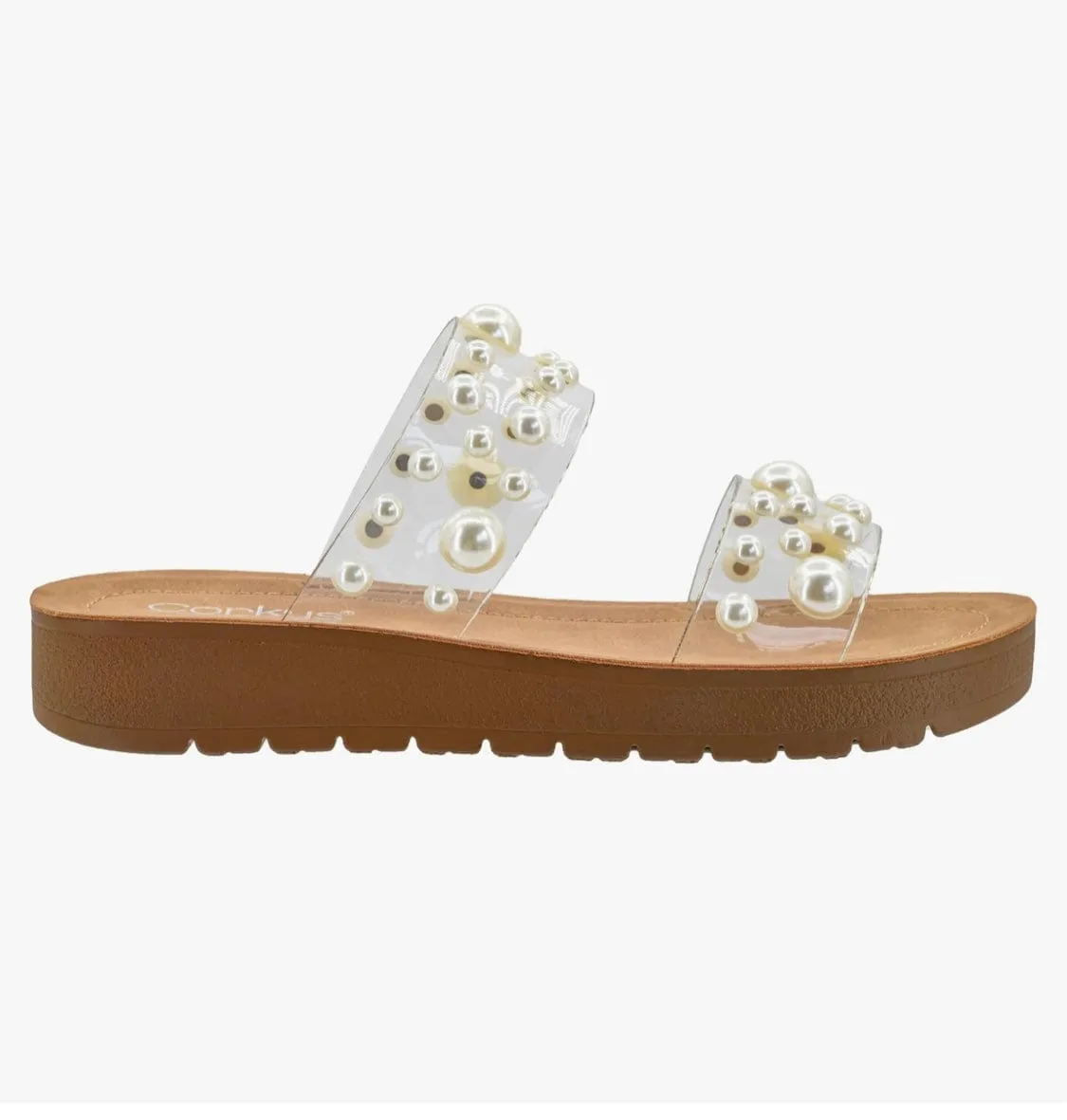 Corkys Bad Romance Sandals In Clear