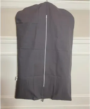 Cotton Canvas Suit Bag, Coat and Garment Cover, Closet Organizer, Hanging Clothing Cover, 24 "W x 35 "H x 1 "D, Storage Containers for Organizing Bedroom (Gray,24x35 inches)