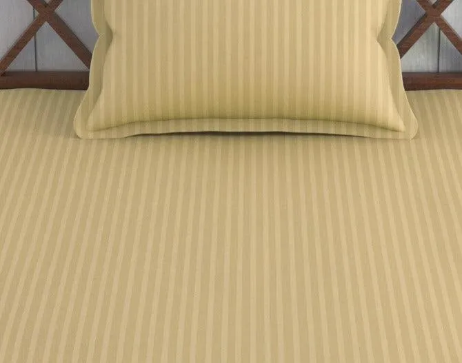 Cotton College/Hostel Bed Sizes Fitted Bedsheet with 1 Pillow Cover(100% Cotton & 200 TC)