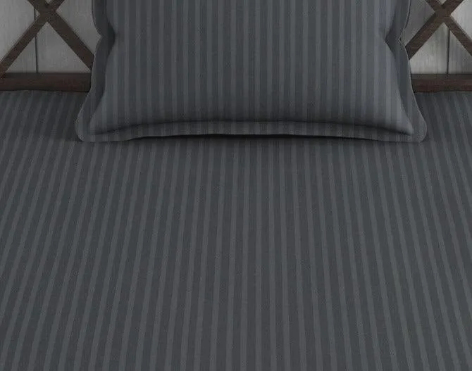 Cotton College/Hostel Bed Sizes Fitted Bedsheet with 1 Pillow Cover(100% Cotton & 200 TC)