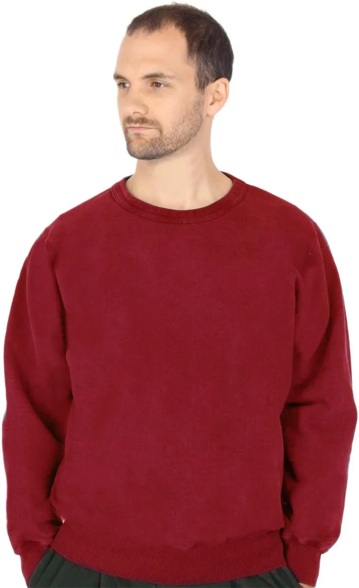 CottonMill Men's 100% Cotton Crew Sweatshirt - Heavyweight Cotton