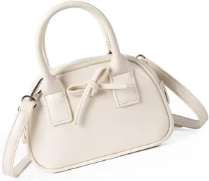 Creative Bows Aesthetic Shoulder Bag PU Leather Handbag Stylish Crossbody Bags Casual Satchel Purse For Everyday Use