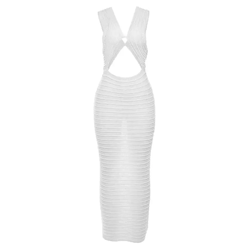 Crochet Knit Maxi Dress