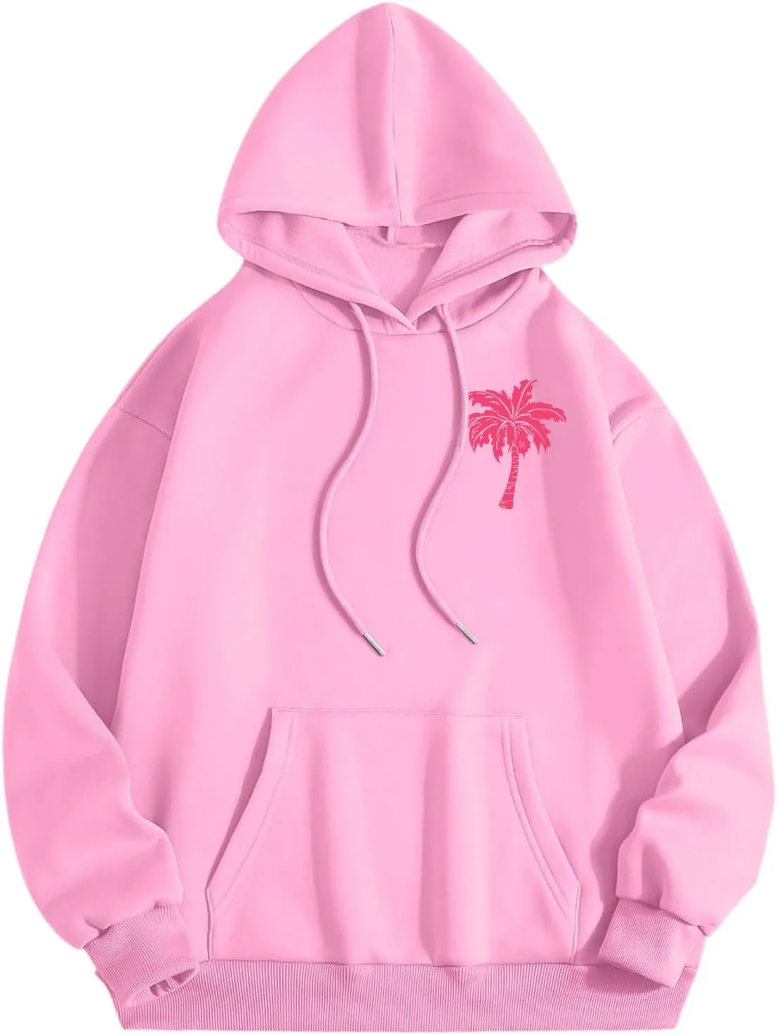 Cute 2 Piece Outfits for Women Teen Girls Preppy Puff Casual Hoodies Pockets Drawstring Pullover Oversized Sweatpants