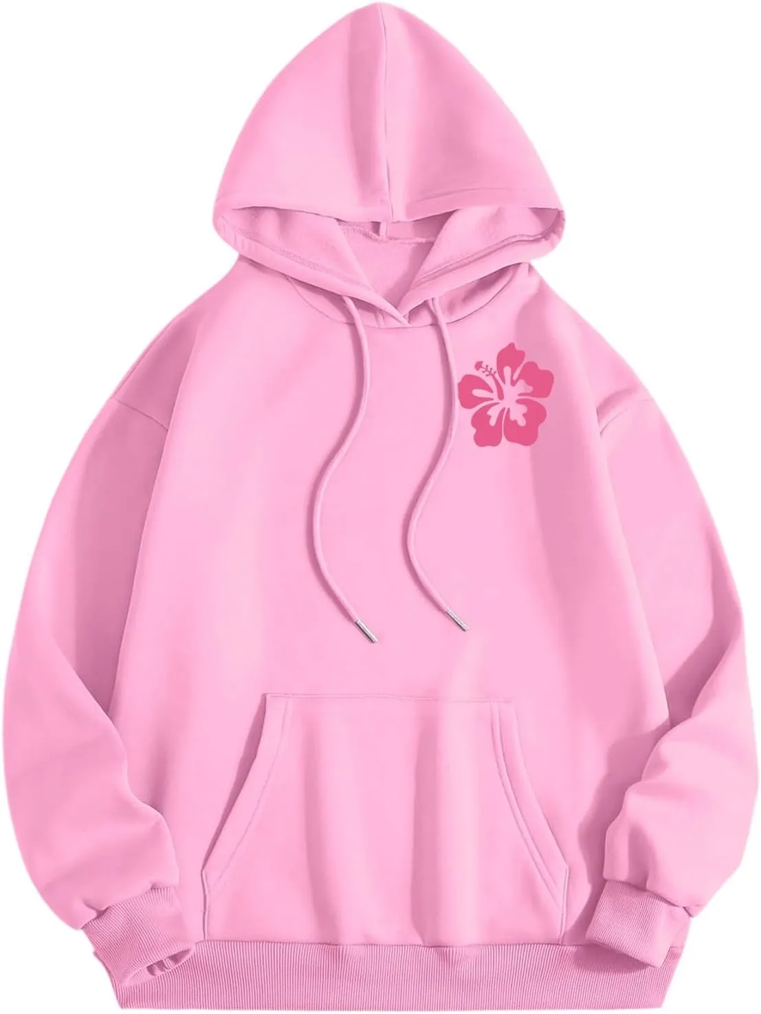 Cute 2 Piece Outfits for Women Teen Girls Preppy Puff Casual Hoodies Pockets Drawstring Pullover Oversized Sweatpants