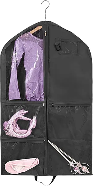 Dancewear Garment Sleeve For Kids Multipurpose Dance Dress Storage Bag With Multiple Pockets Portable Costume