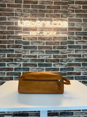 David King & Co. Large Leather Toiletry/Shave Bag- $39.99