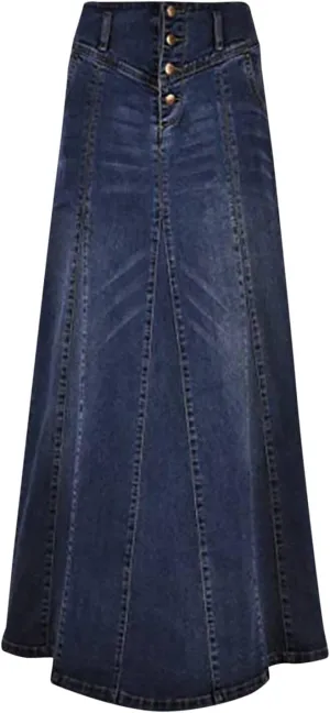 Denim Skirts for Women Stretch Denim Skirt Ladies Pencil Jeans Skirt Bodycon Slimming Long Skirt Knee Length Pencil Skirt