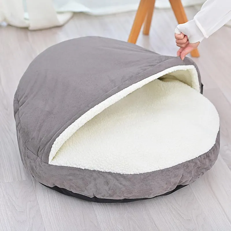Detachable And Washable Cat Litter Winter Warm Closed