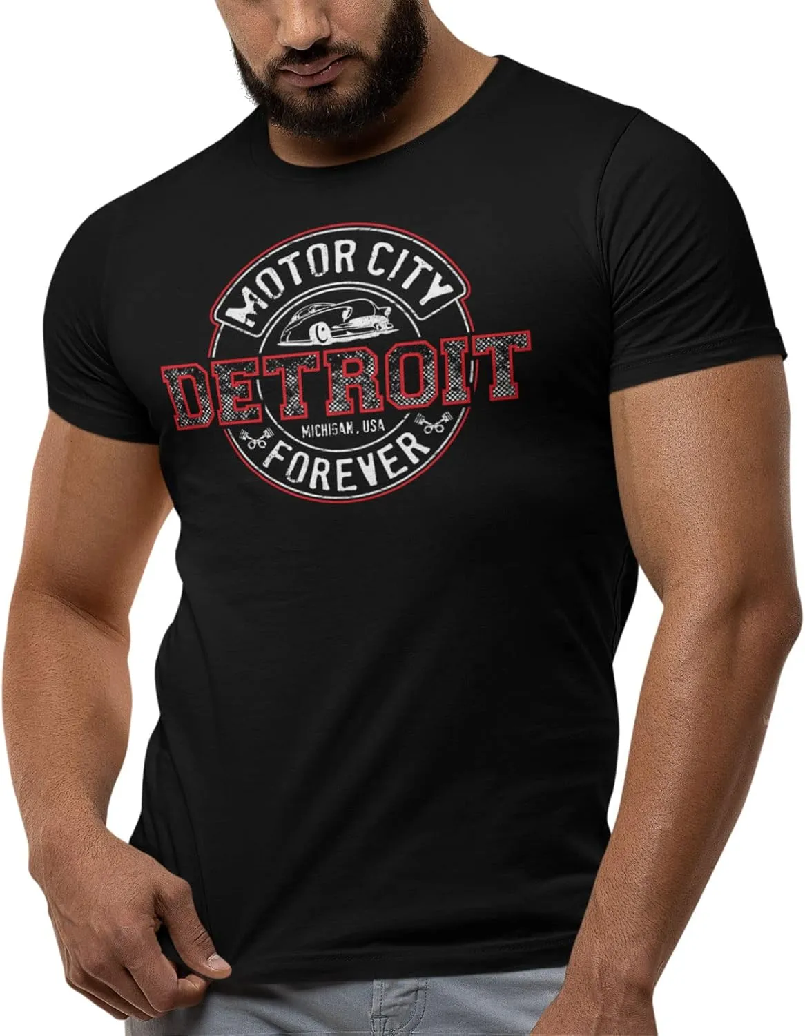 Detroit Shirts for Men by Detroit Rebels T-Shirt Brand. Motor City D Apparel.