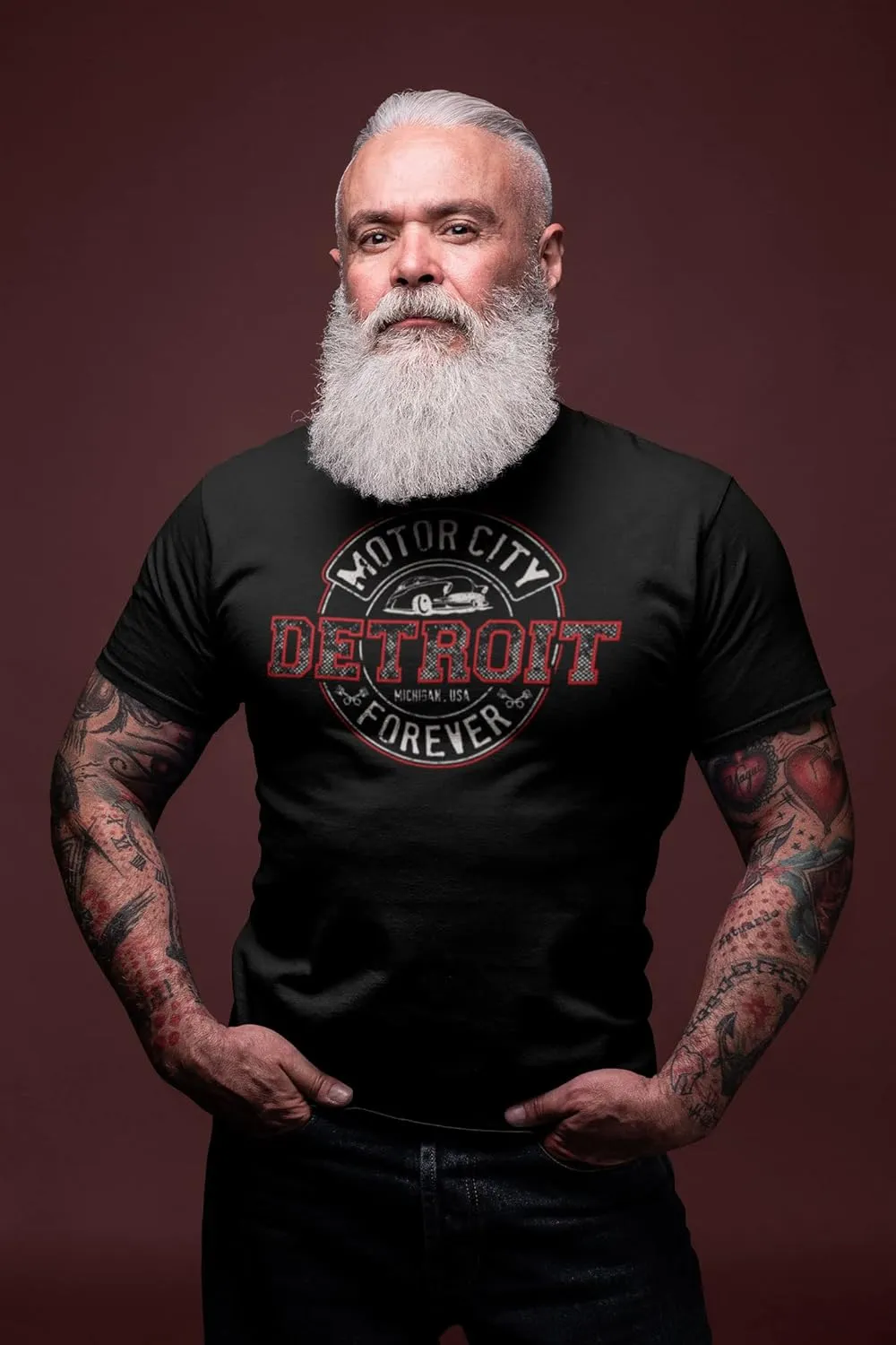 Detroit Shirts for Men by Detroit Rebels T-Shirt Brand. Motor City D Apparel.