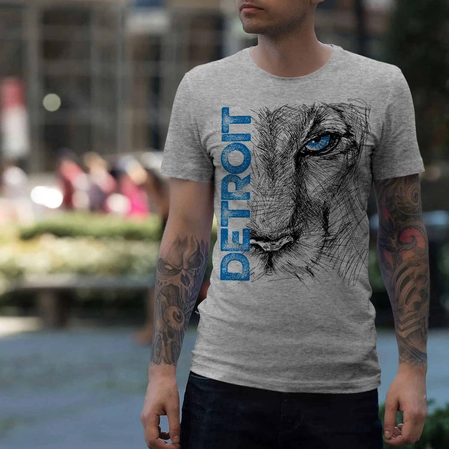 Detroit Shirts for Men by Detroit Rebels T-Shirt Brand. Motor City D Apparel.