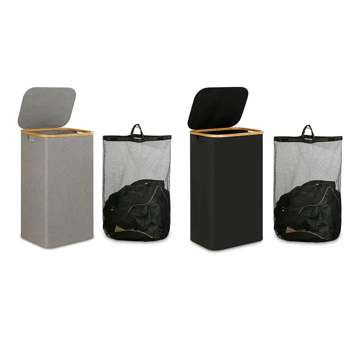 Dirty Clothes Basket with Lid Large Capacity