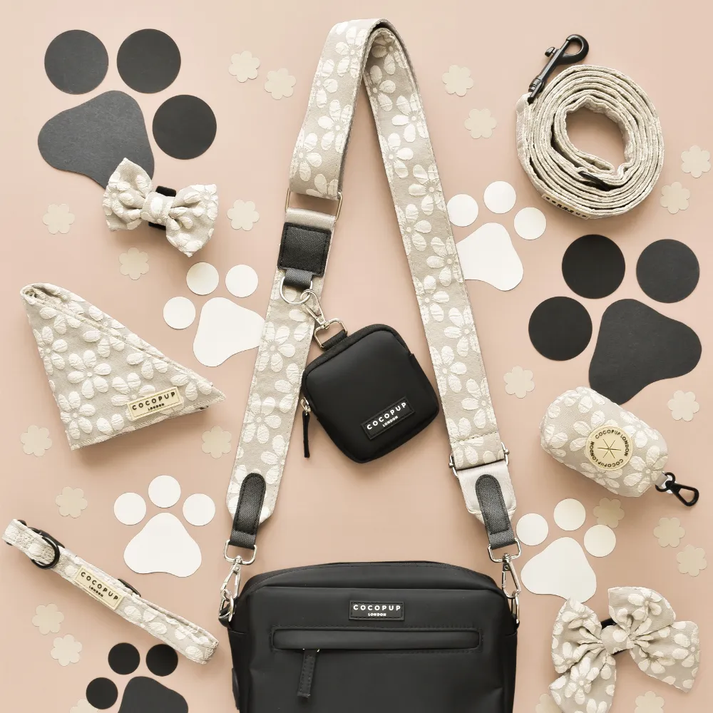 Dog Walking Bag Bundle - Mocha Flower
