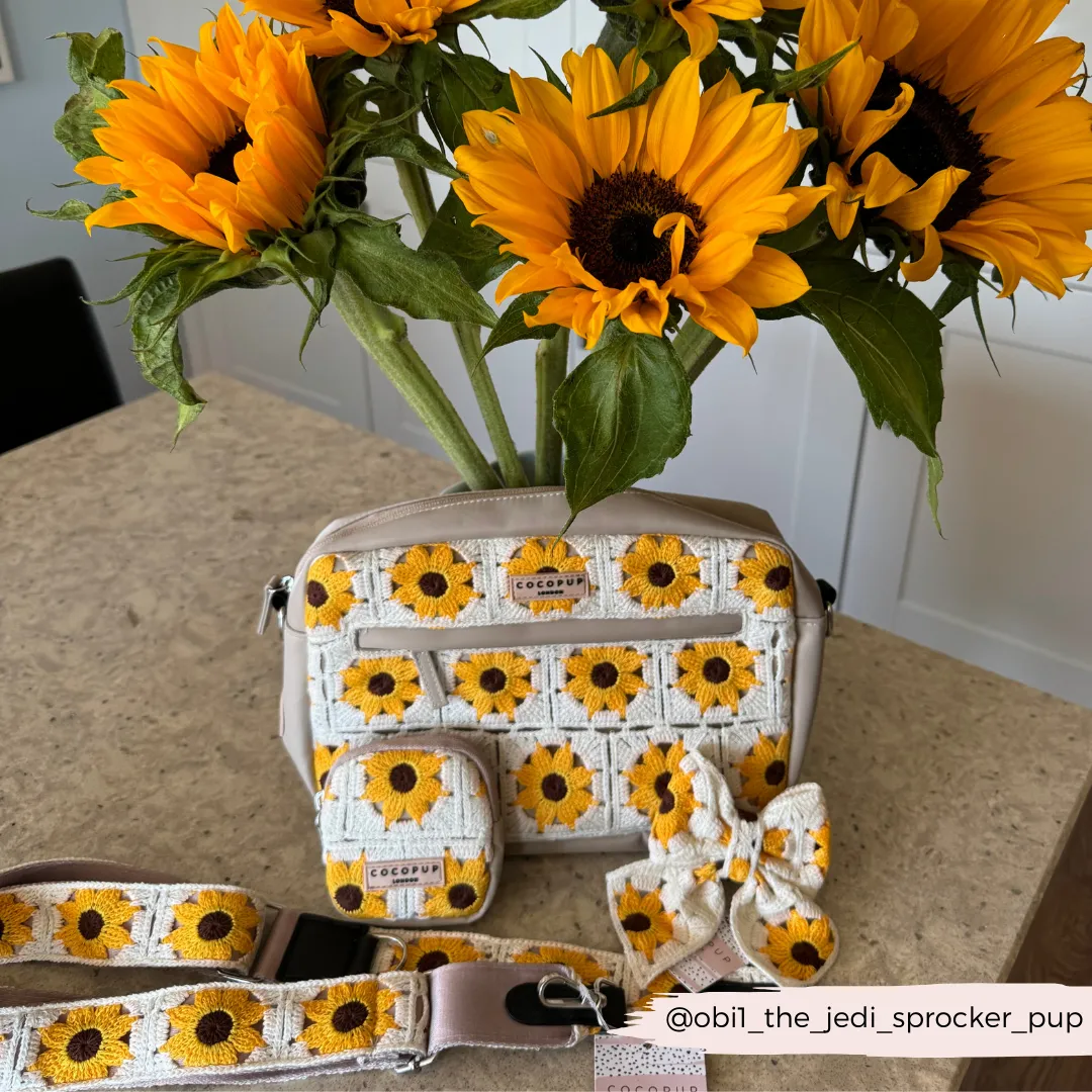 Dog Walking Bag - Sunflower Patch