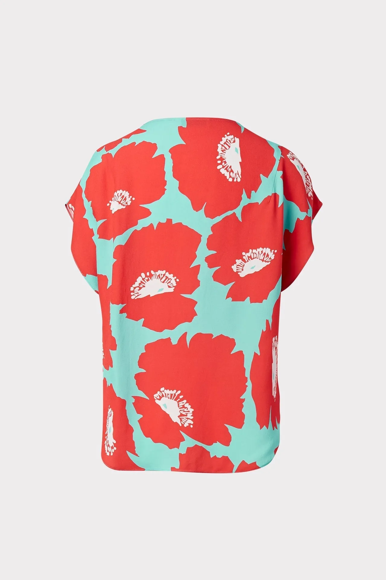 Dolman Poppy Floral Viscose Top