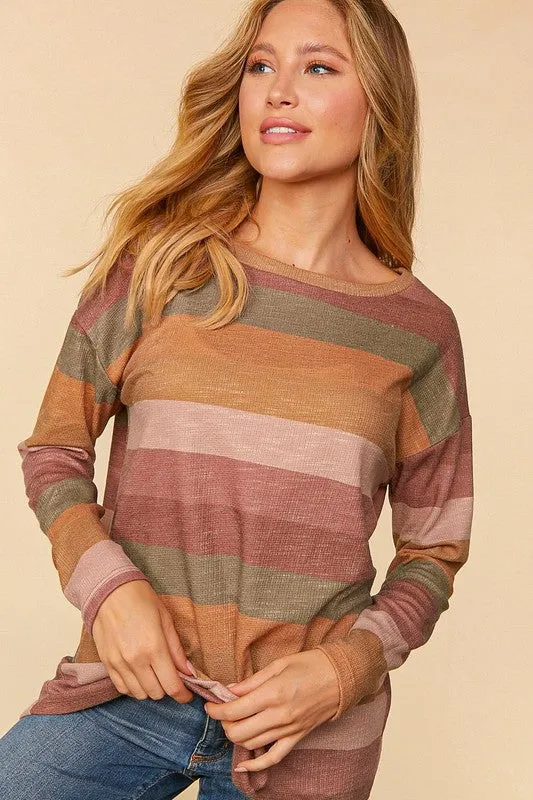 Don't Go Now Top - Stripe