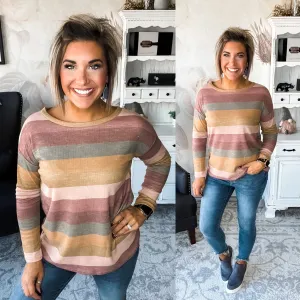 Don't Go Now Top - Stripe