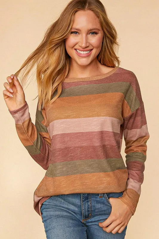 Don't Go Now Top - Stripe