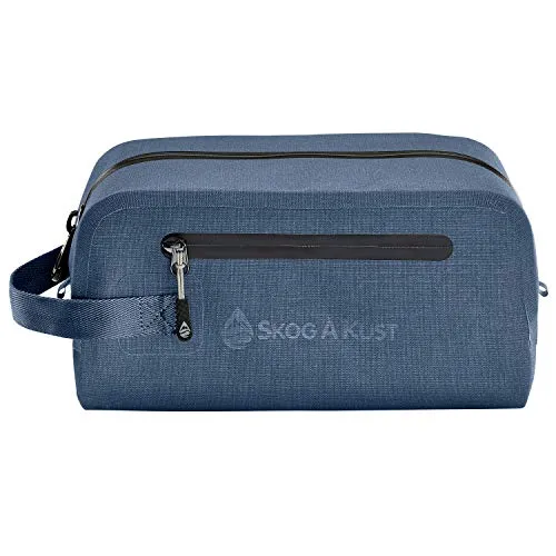 DoppSåk Waterproof & Leak-proof Travel Toiletry Bag (Small, Midnight Blue)