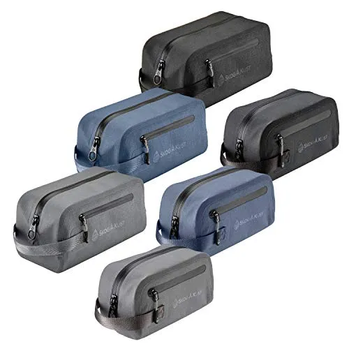 DoppSåk Waterproof & Leak-proof Travel Toiletry Bag (Small, Midnight Blue)