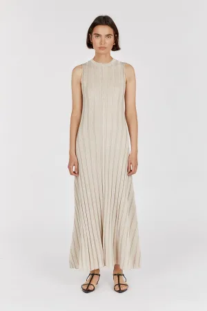 EDEN NATURAL SLEEVELESS MAXI DRESS