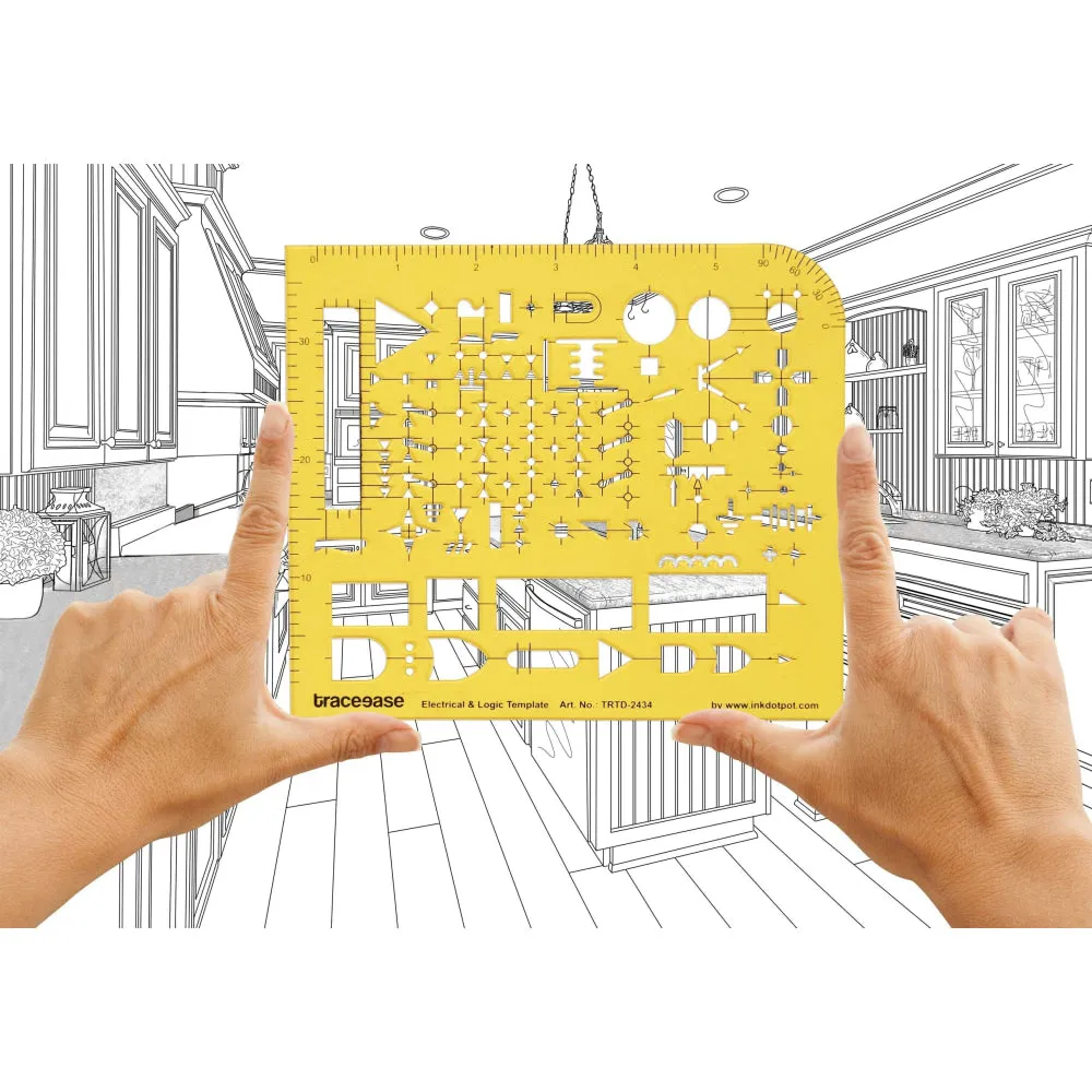 Electrical Drafting Electrical and Logic Template Drawing Stencil