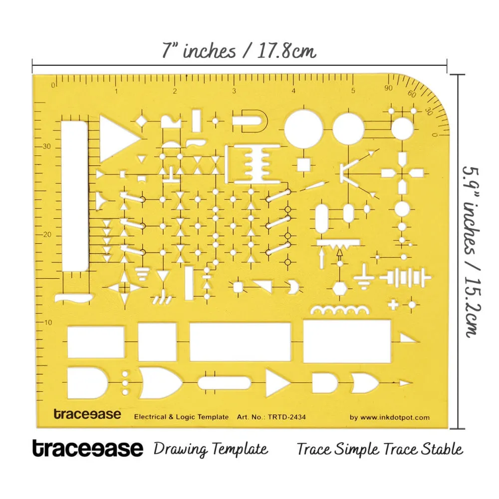 Electrical Drafting Electrical and Logic Template Drawing Stencil