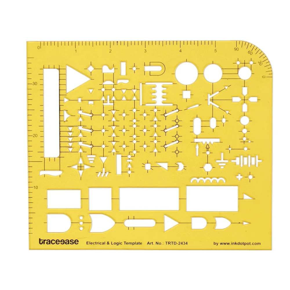 Electrical Drafting Electrical and Logic Template Drawing Stencil