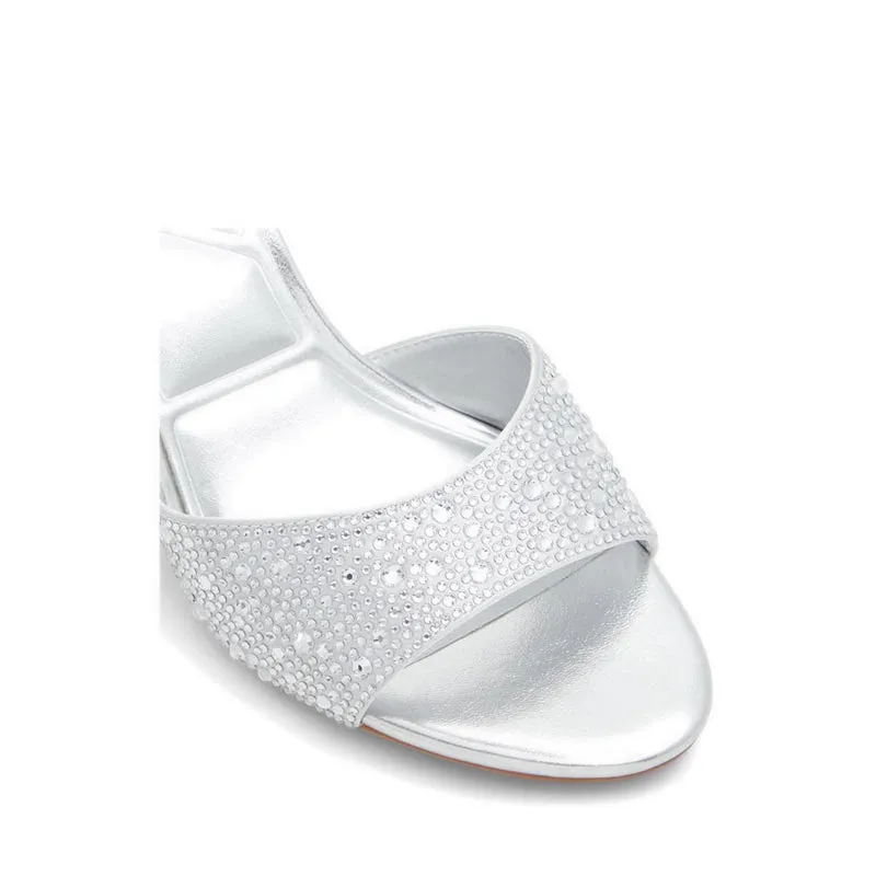 Evelyna Heeled Sandals - Silver