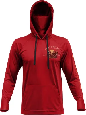 Fishing Shirts for Men,UPF50 Hooded Long Sleeve with Gaiter, Sun Protection Dry Fit Apparel, Face Mask, Fishing Clothes