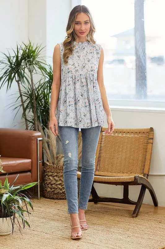 Floral Babydoll Blouse