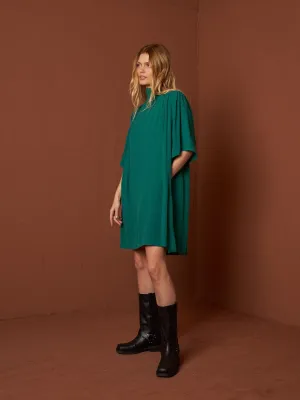 Flowy Short Dress Green