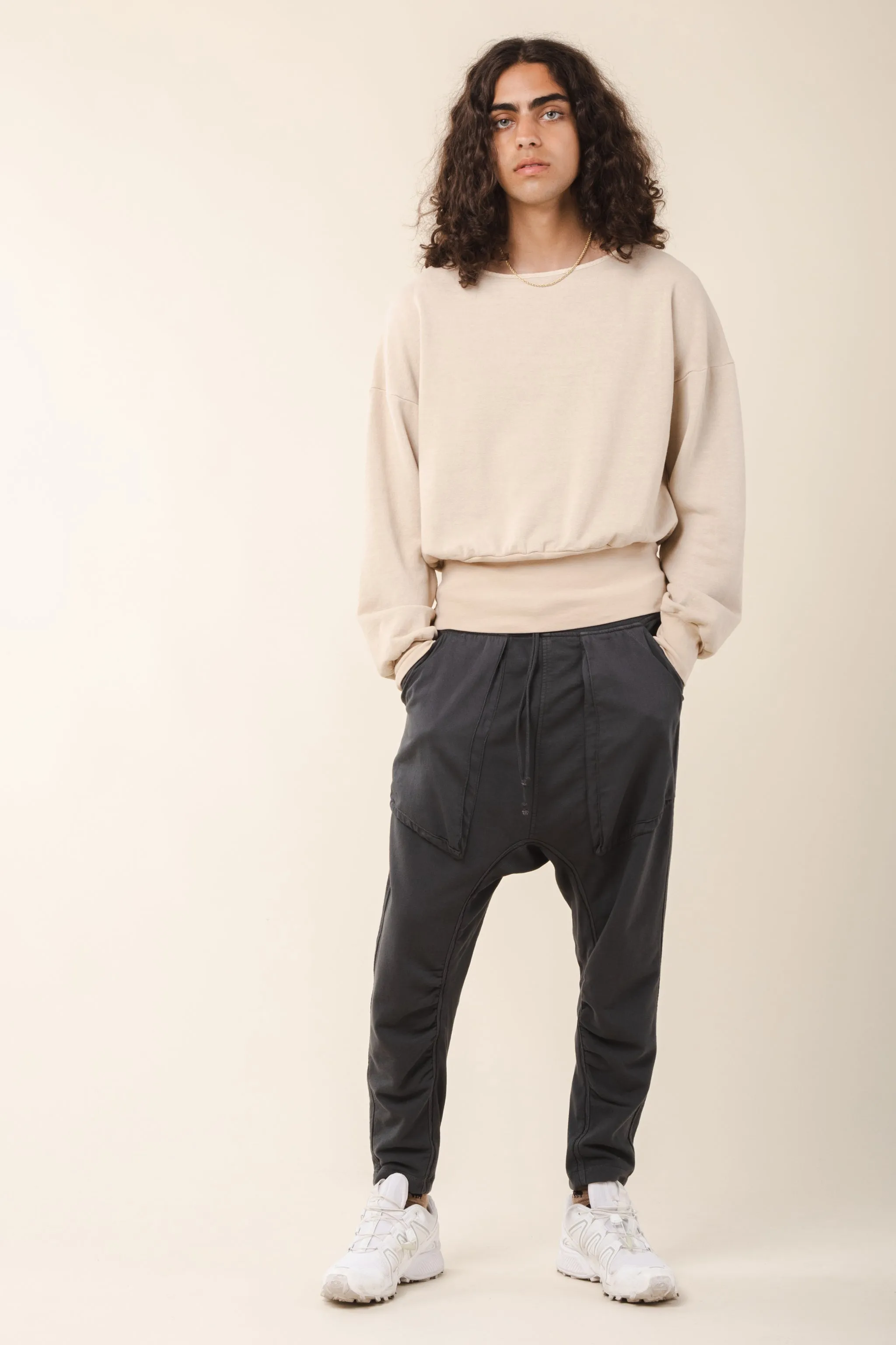 Flowy Sweatshirt in Wheat