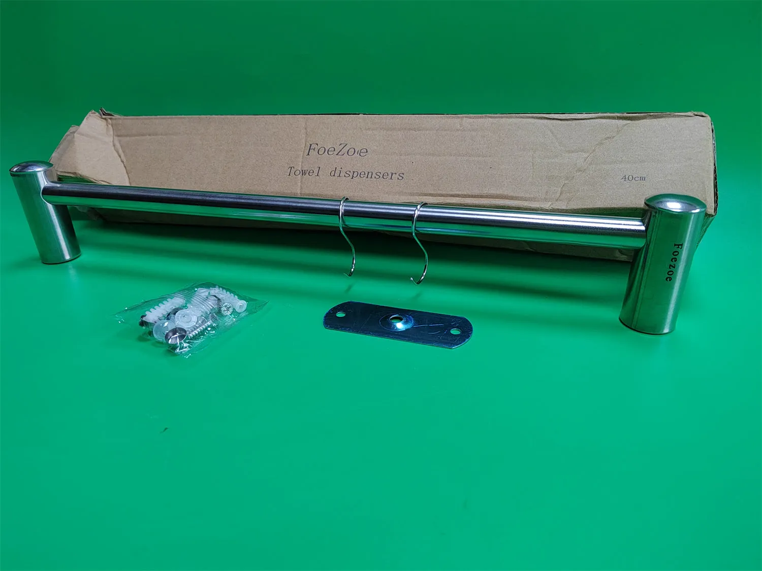 FoeZoe Towel dispensers, fixed, of metal,304 stainless steel metal towel rack