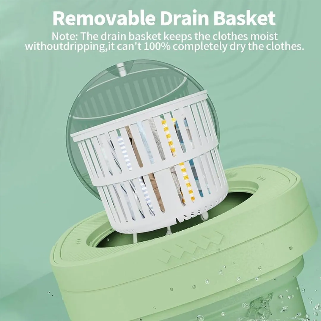 Foldable Mini Washing Machine - Portable, Compact & Travel-Friendly!