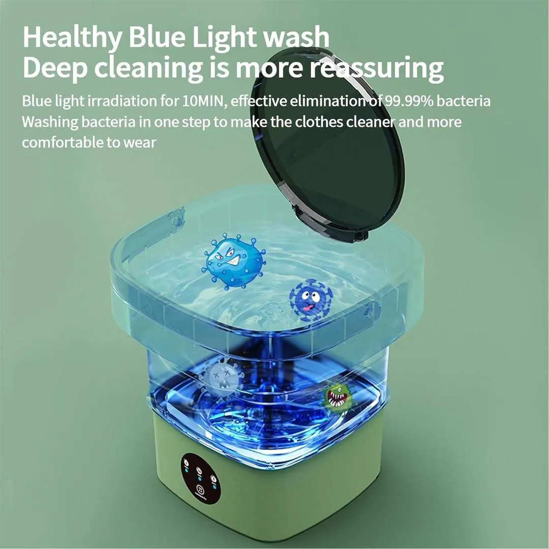 Foldable Mini Washing Machine - Portable, Compact & Travel-Friendly!