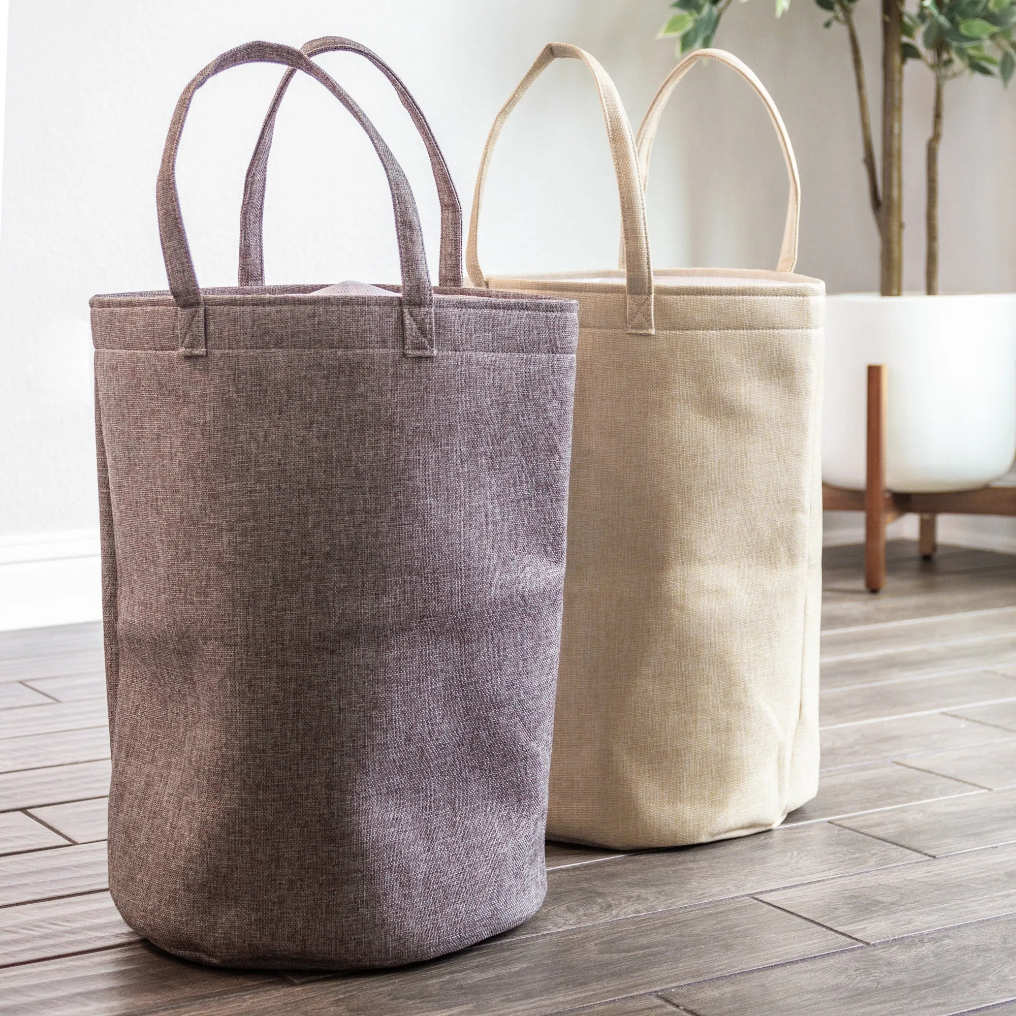 Foldable Waterproof Laundry Bin Organizer with Portable Handles