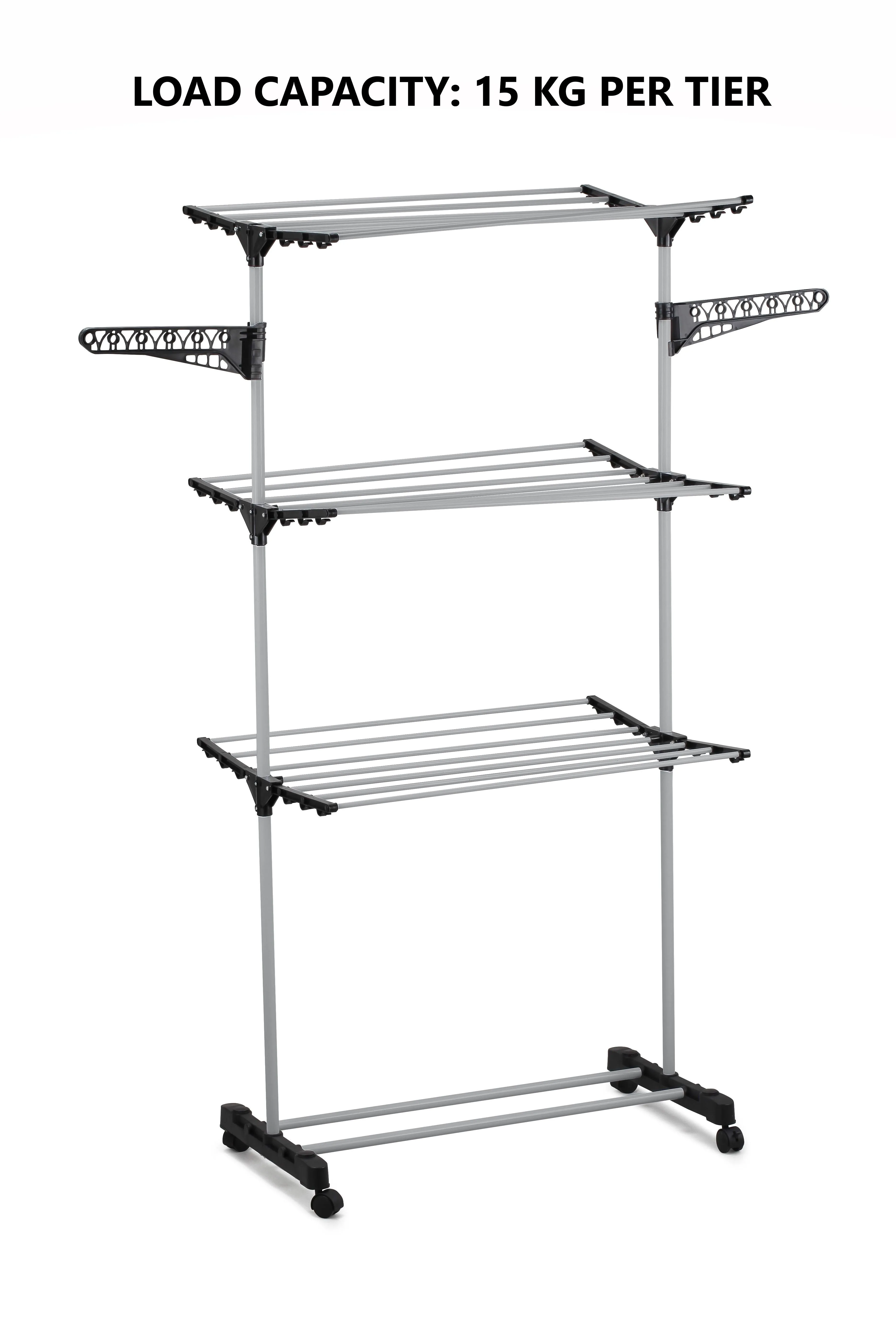 Folding 3-Tier Clothes Laundry Drying Rack