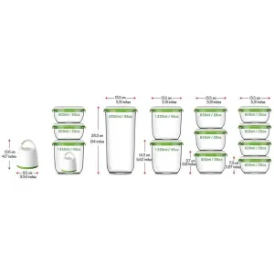 FOSA Smart Turtle Madrid Food Vacuum Storage System Deluxe Family Set(Combo 10 )